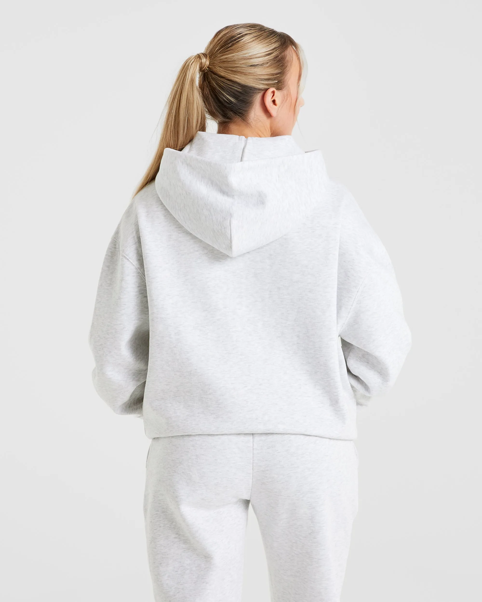 Premium Oversized Hoodie - Heather Grey