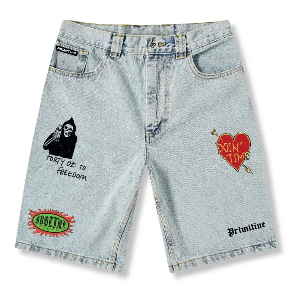 Primitive Skateboarding Sublime Boardwalk Denim Shorts