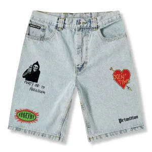 Primitive Skateboarding Sublime Boardwalk Denim Shorts