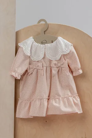 "Graciela" Pink Ditsy Floral Dress