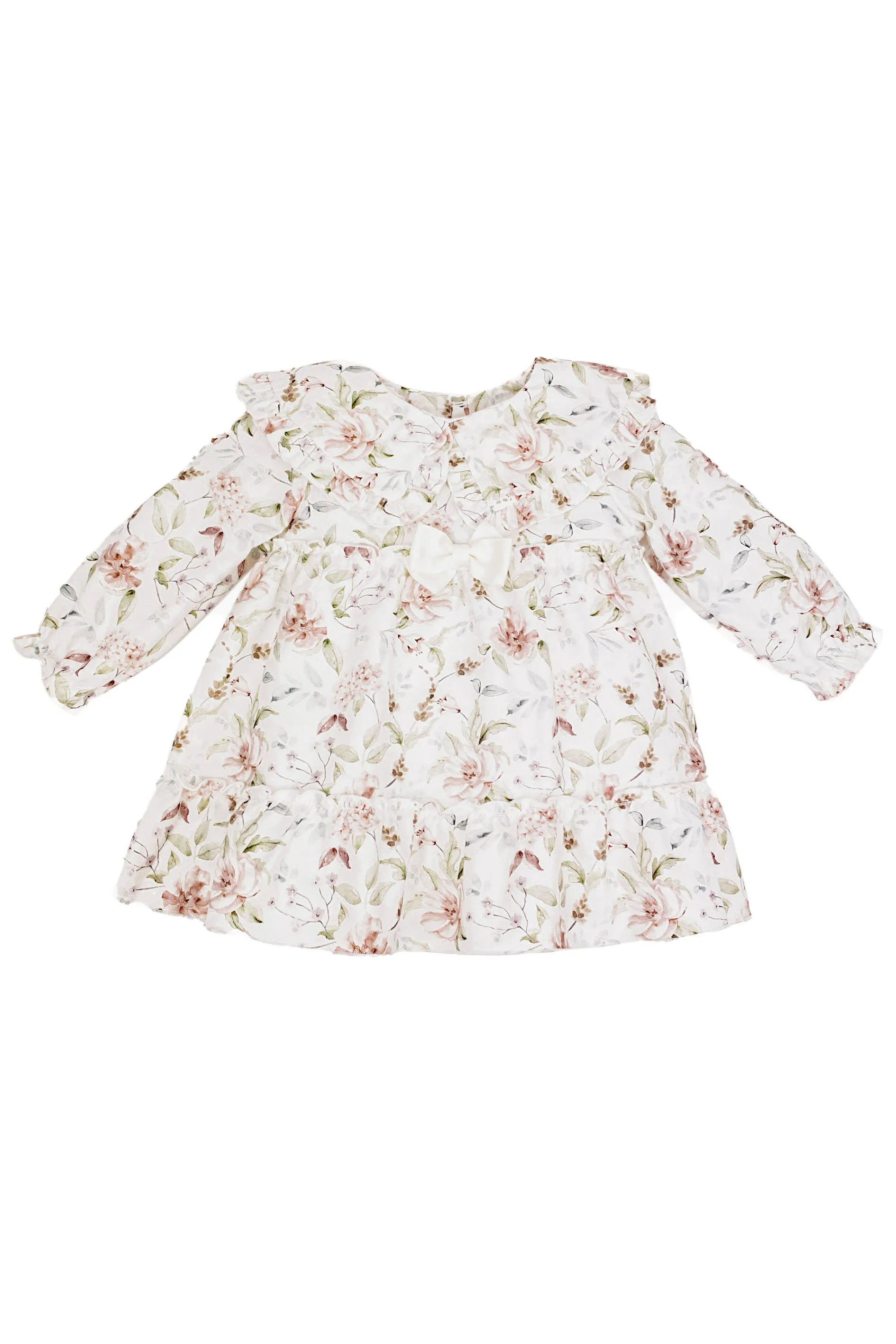 "Shazia" Dusky Pink Vintage Floral Dress