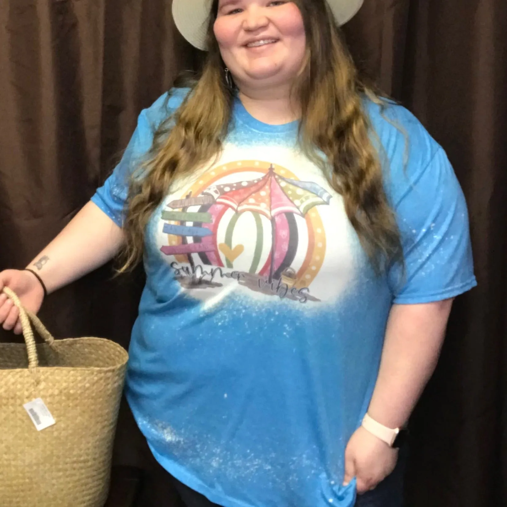 "Summer Vibes" Blue T-Shirt