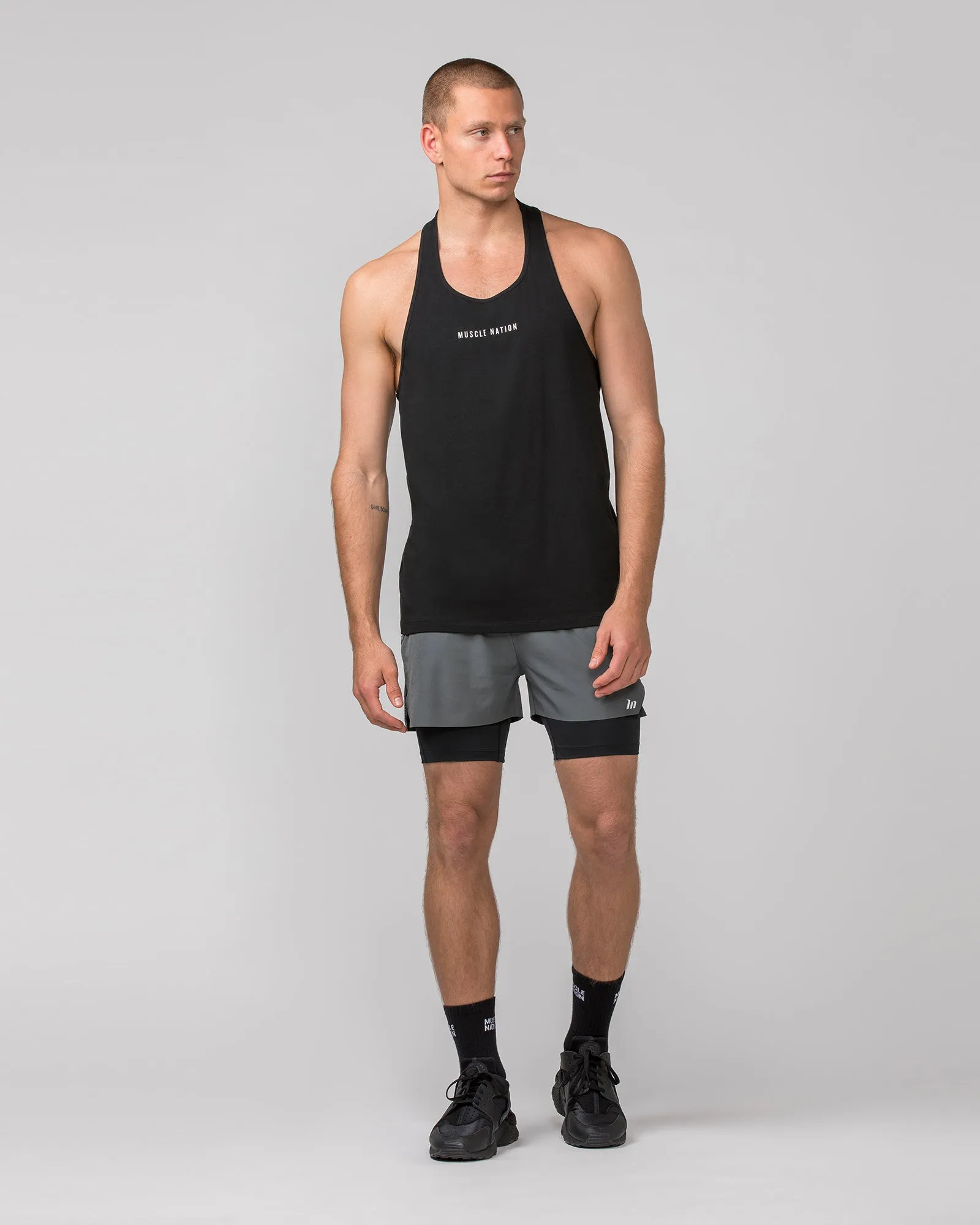 Replay 3" Shorts - Tornado/ Black