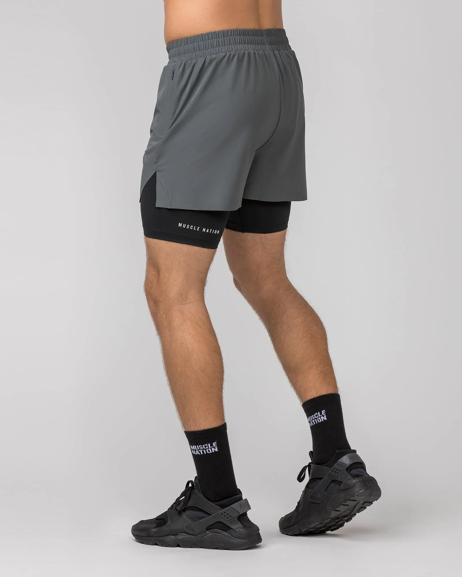Replay 3" Shorts - Tornado/ Black