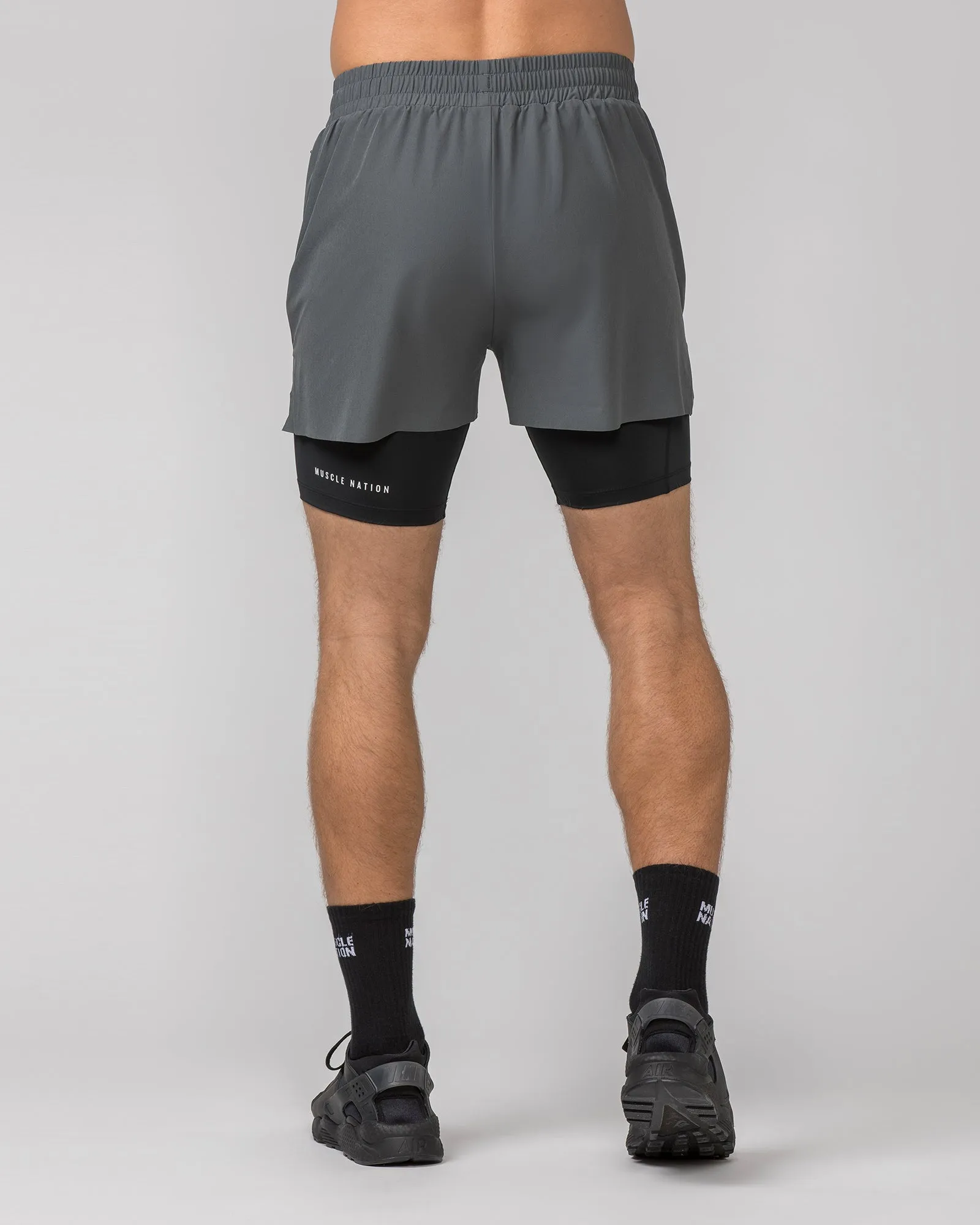 Replay 3" Shorts - Tornado/ Black