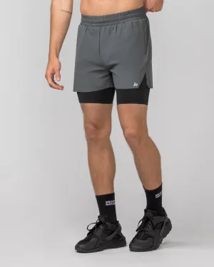 Replay 3" Shorts - Tornado/ Black
