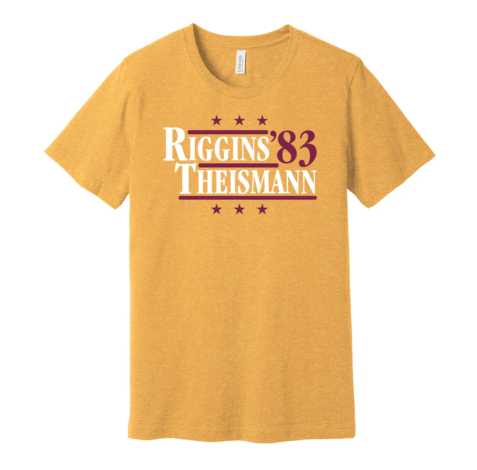 Riggins & Theismann '83 - Washington Football Legends Political Campaign Parody T-Shirt - Hyper Than Hype Shirts