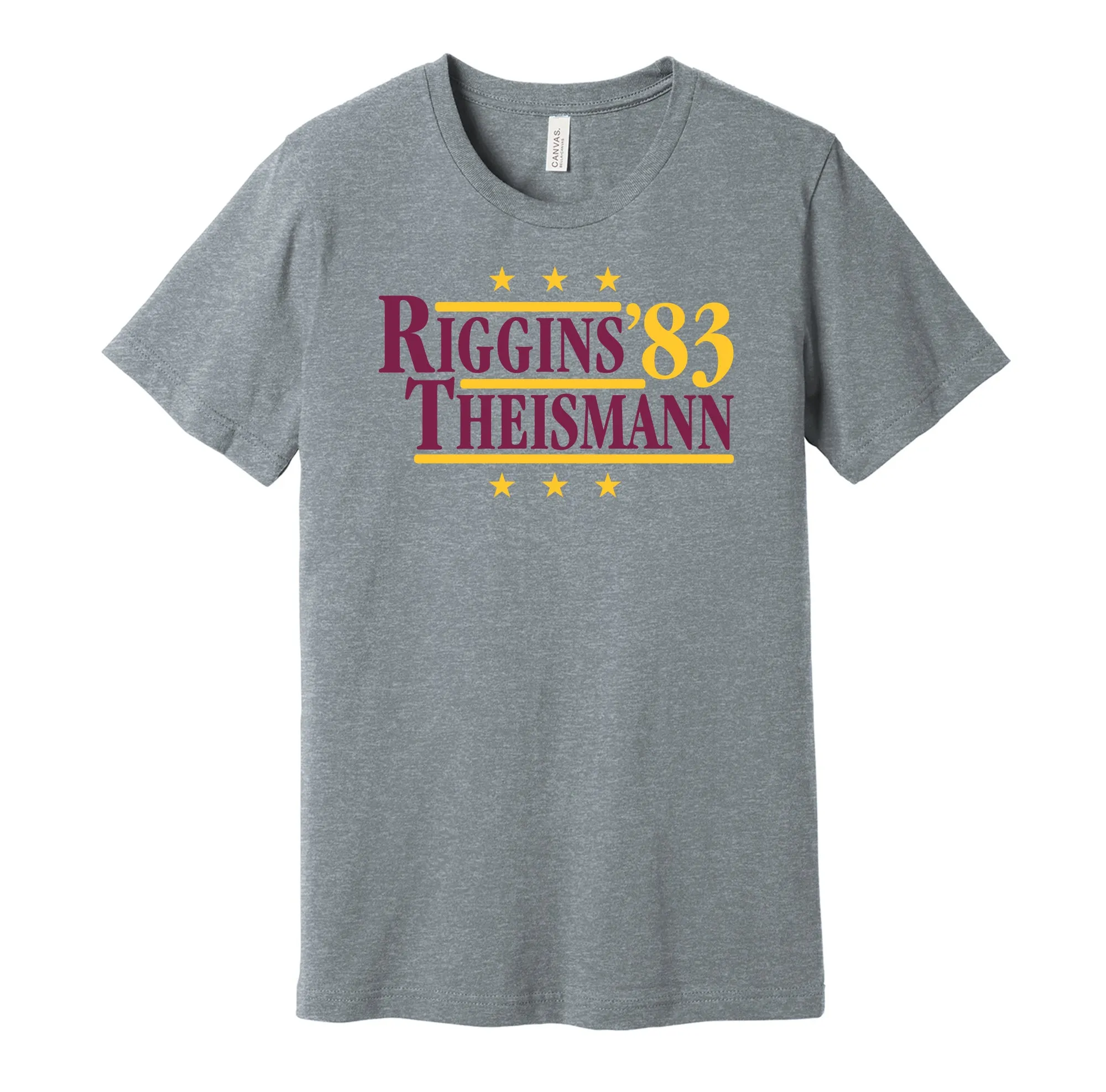 Riggins & Theismann '83 - Washington Football Legends Political Campaign Parody T-Shirt - Hyper Than Hype Shirts