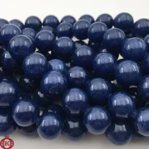 Sapphire Quartz Beads Smooth Round