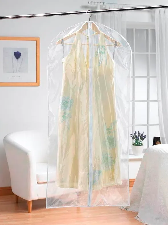 Set of 2 PEVA Extra Long Hanging Dress Covers