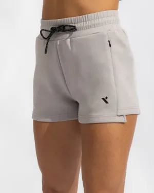 Shield Women Shorts - Light Grey