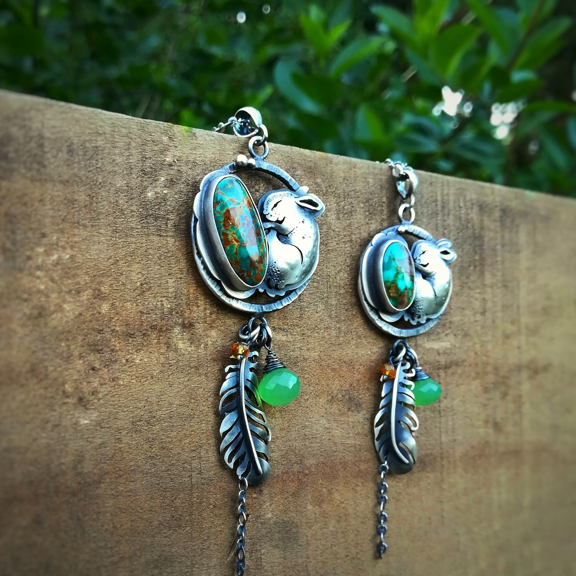 Sleeping Bunny Necklace - Medium