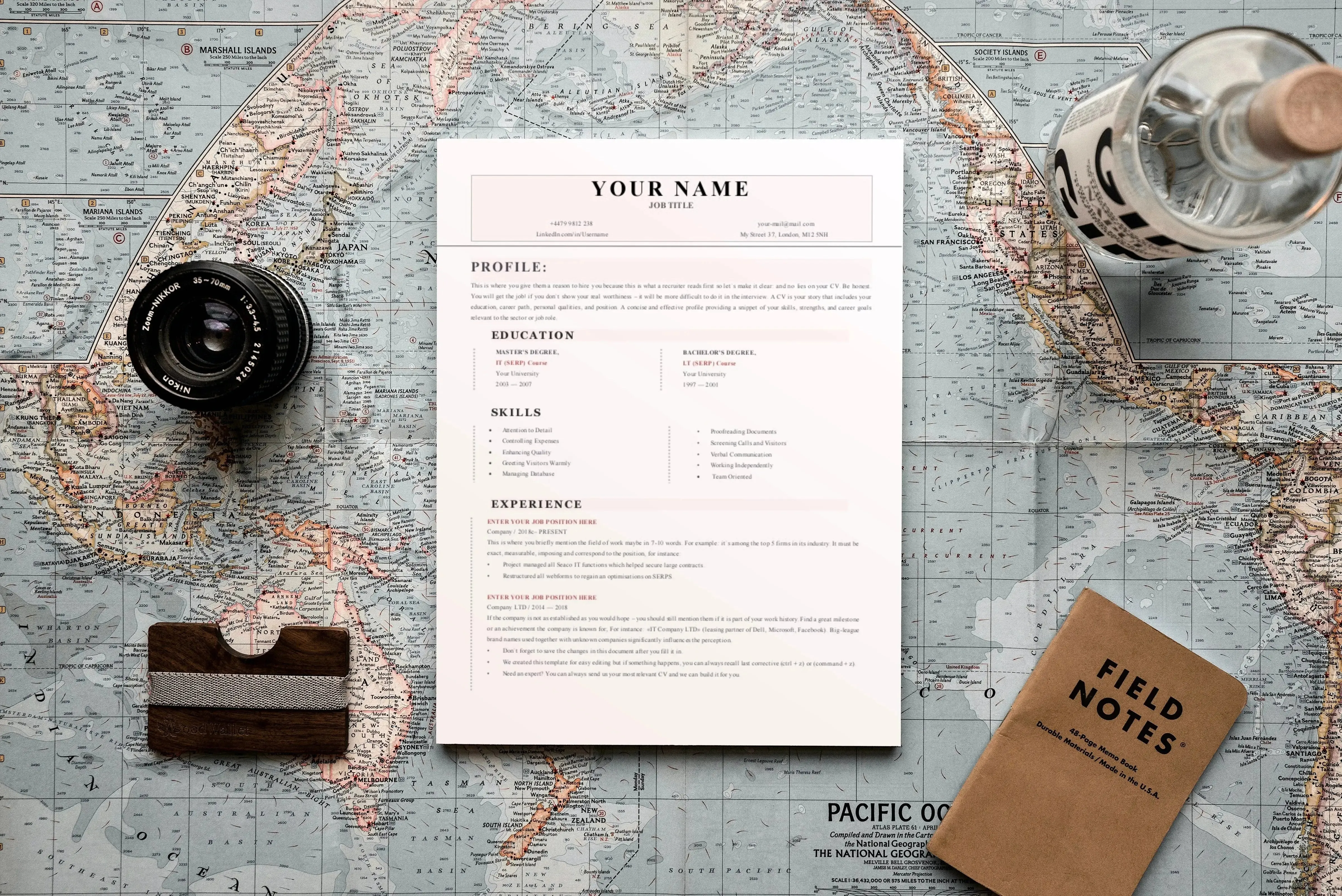 Smooth 3 Page CV, Resume Template