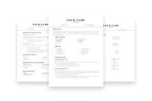 Smooth 3 Page CV, Resume Template