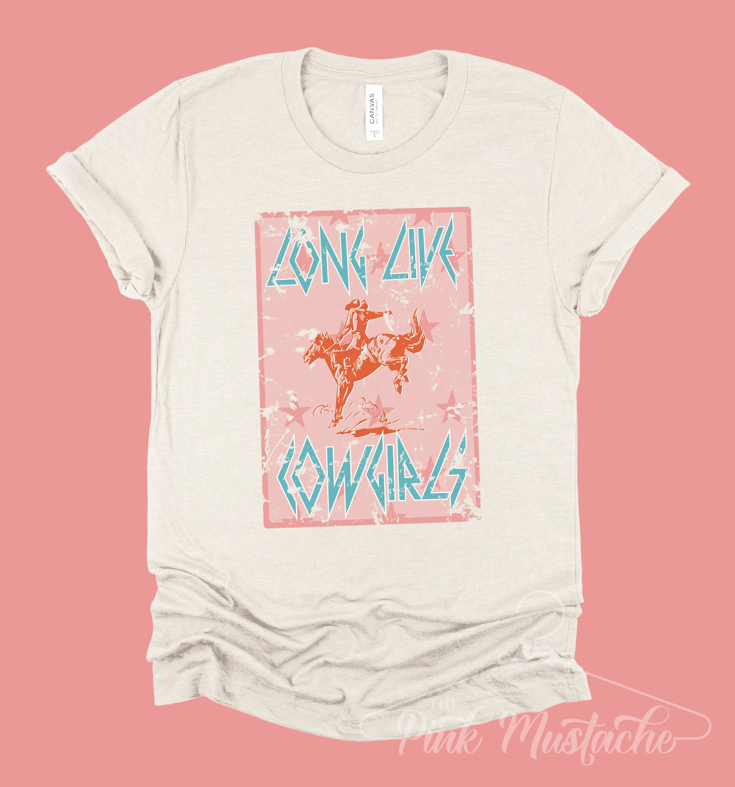 Soft Style Long Live Cowgirls Country Music Howdy Stacked Western Style Tee/ Toddler, Youth and Adult Sizes