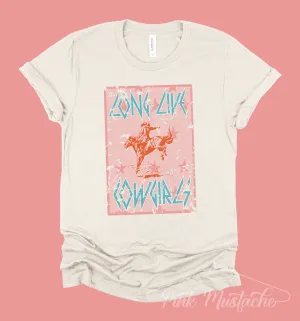 Soft Style Long Live Cowgirls Country Music Howdy Stacked Western Style Tee/ Toddler, Youth and Adult Sizes
