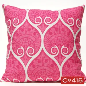 Spade Ogee Pillow - Pink