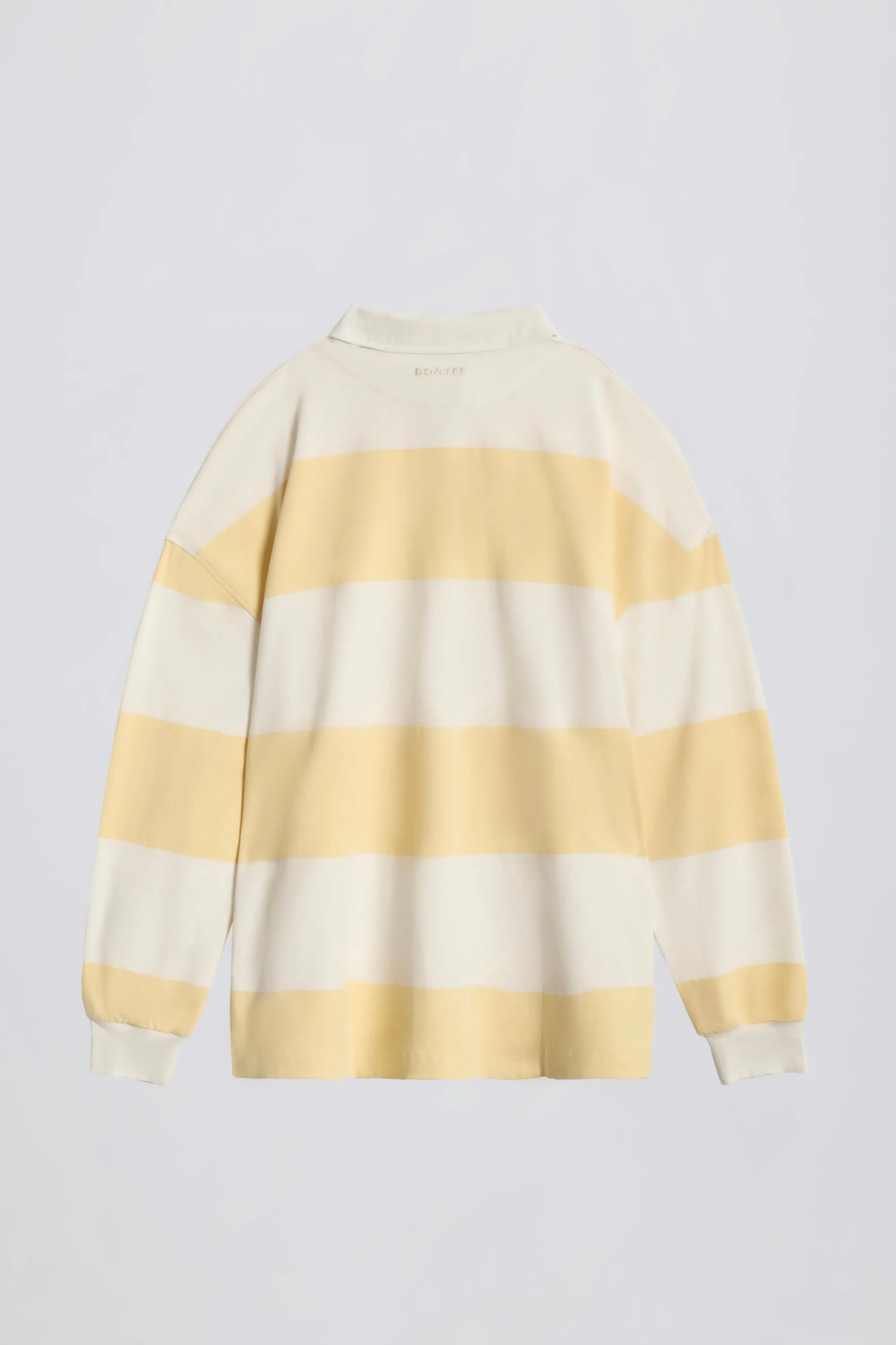 Striped Oversized Long-Sleeve T-Shirt in Lemon