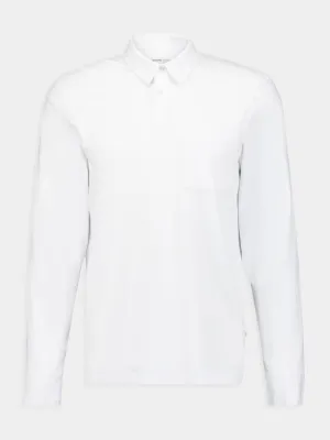 Sueded Jersey White Rugby Polo