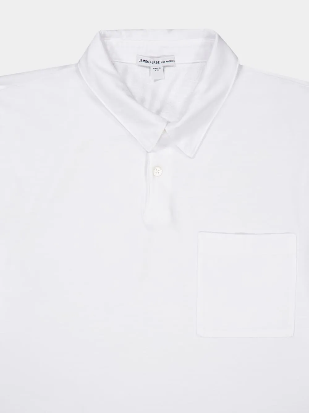 Sueded Jersey White Rugby Polo