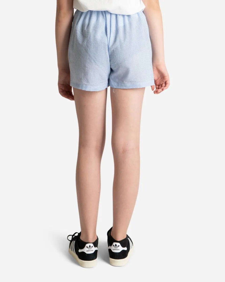 Teen Dana Check Shorts - Light Blue