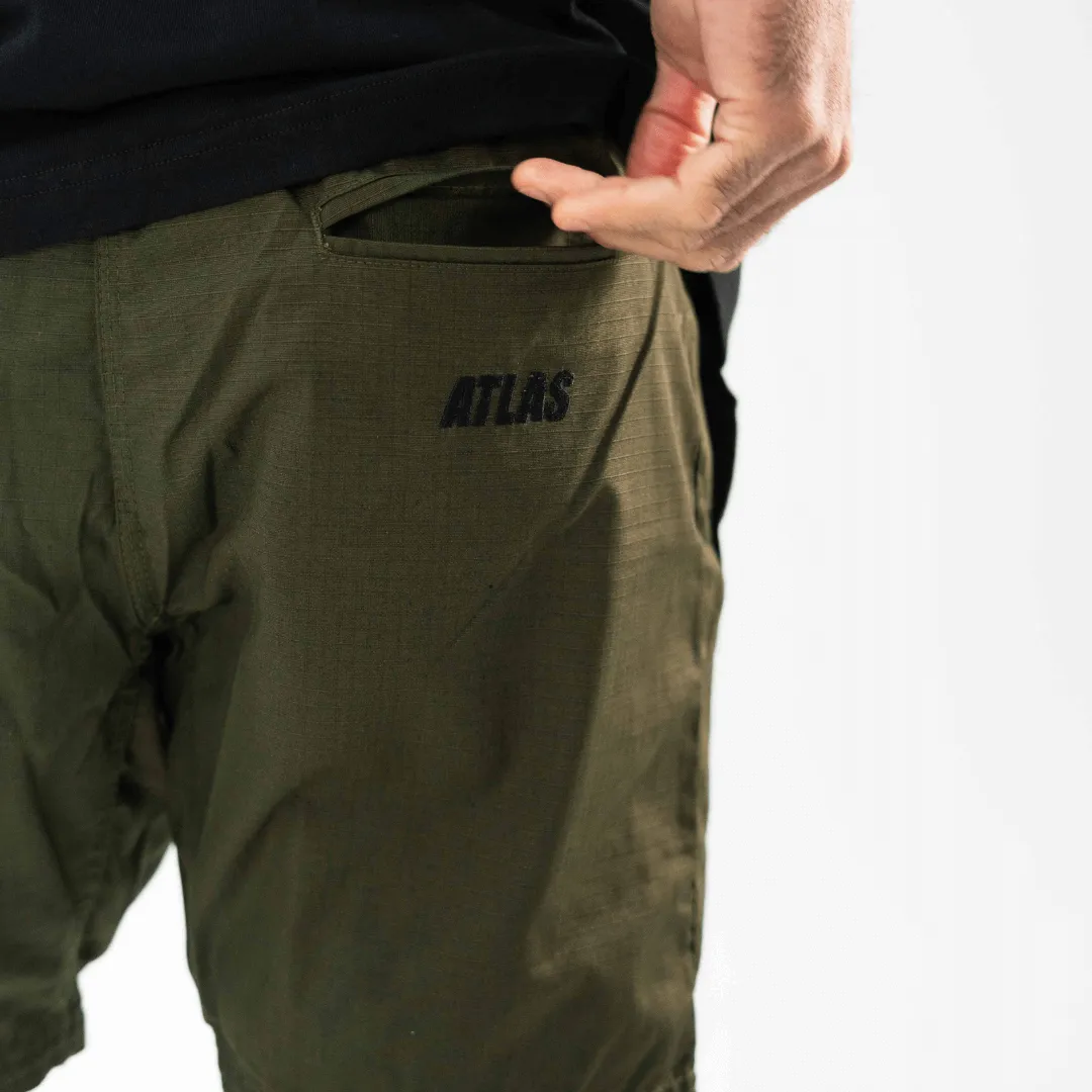 The Atlas Brand - 'Street' Ripstop Shorts - Mil. Green
