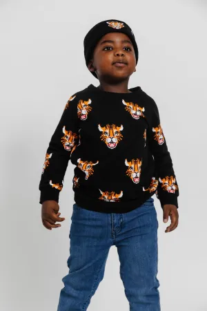 TIGER ALLOVER PRINT SWEATSHIRT