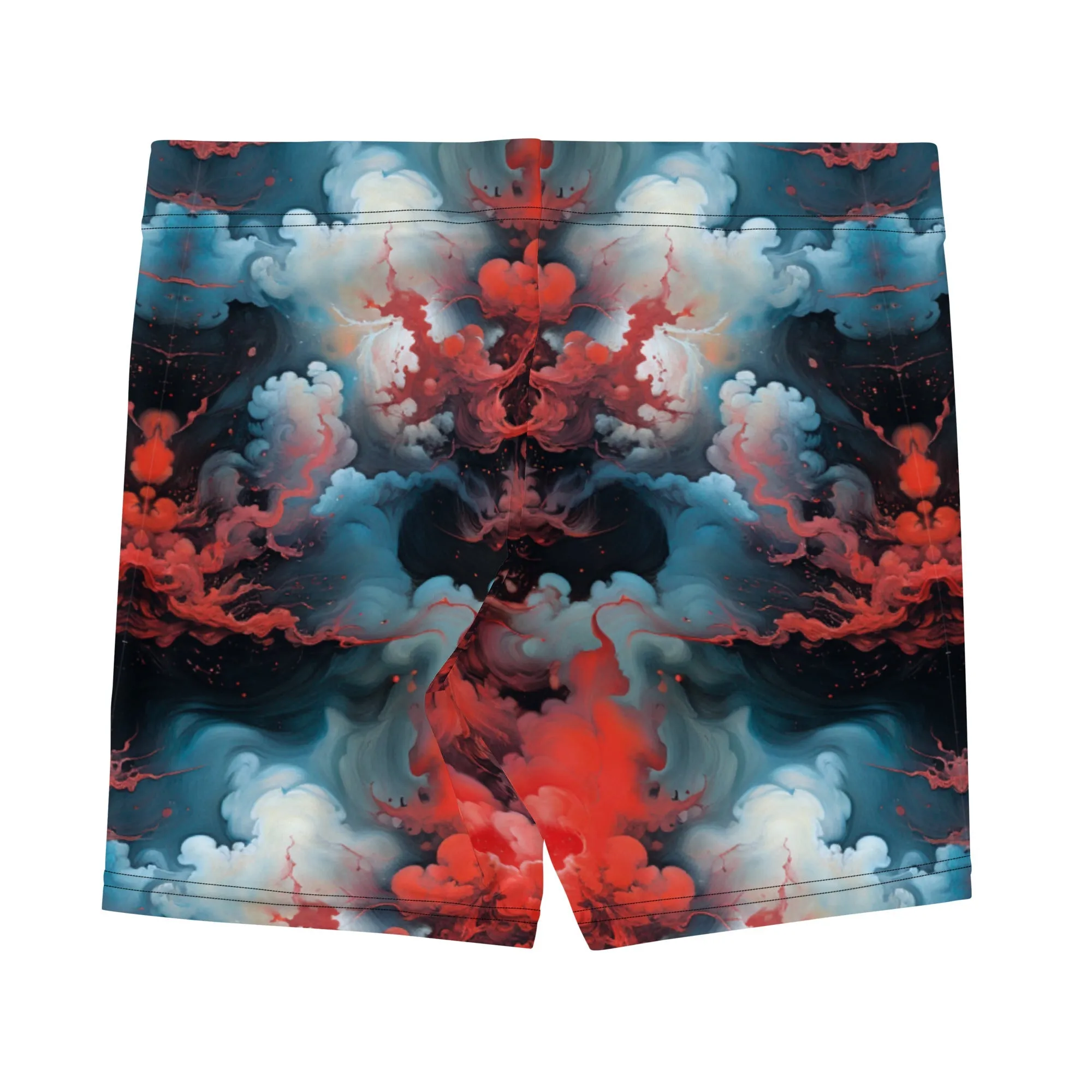 Tight Shorts - Ethereal Crimson Flow - Light