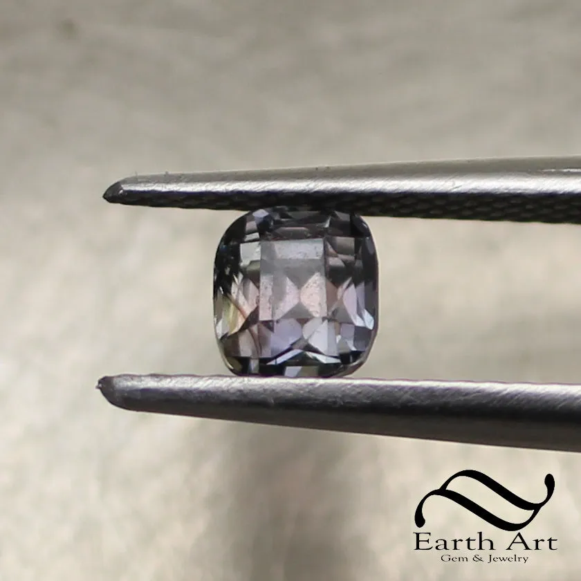 Unheated Tanzania Sapphire - Purple Cushion cut 0.91 ct