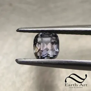 Unheated Tanzania Sapphire - Purple Cushion cut 0.91 ct