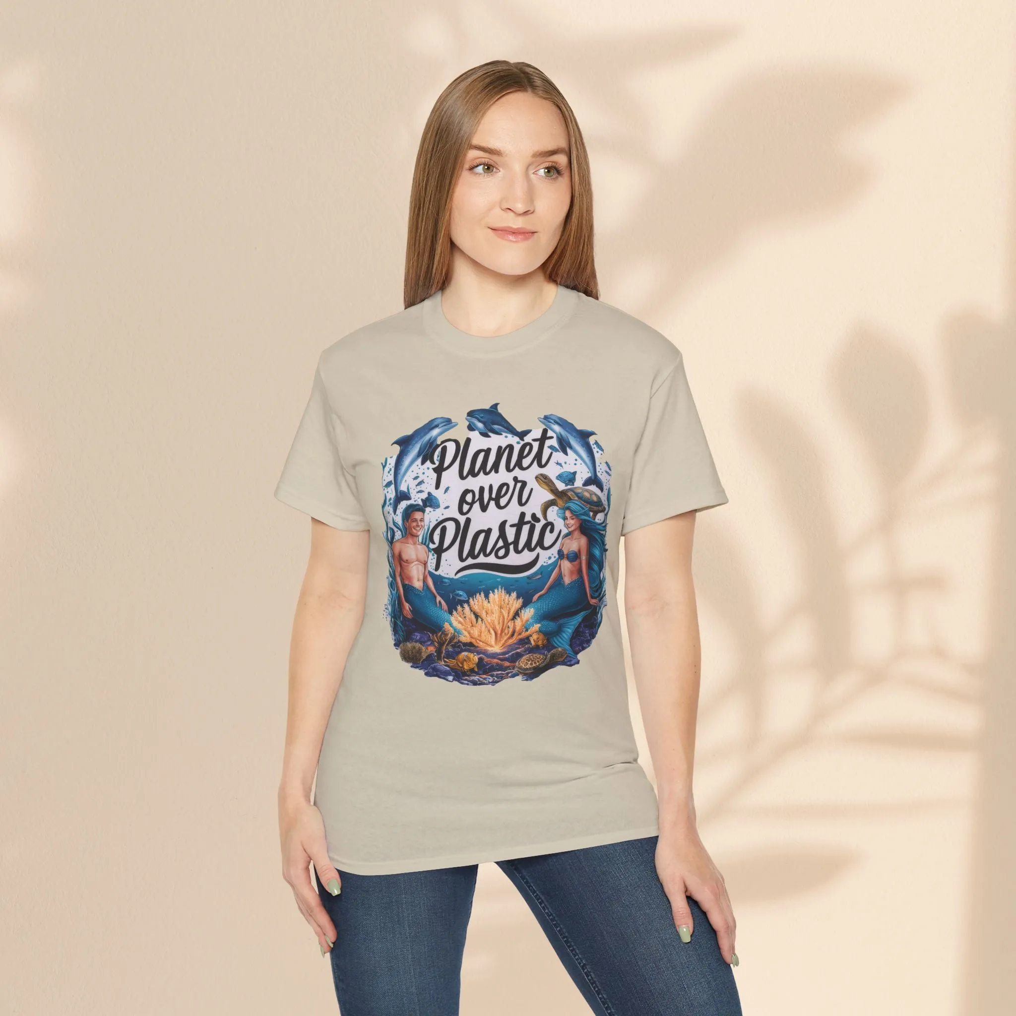 Unisex Ultra Cotton Tee - Planet Over Plastic