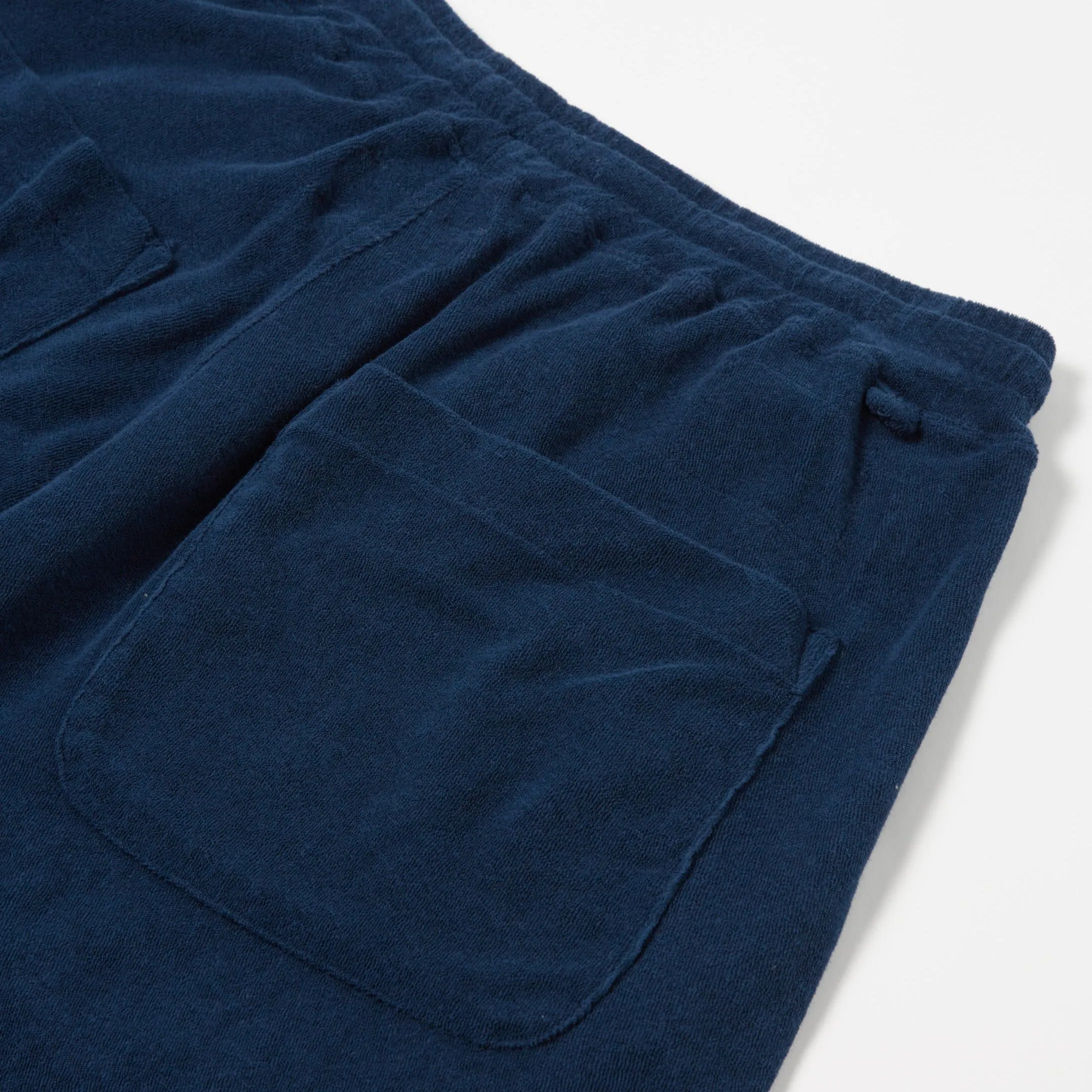 Universal Works Lumber Short Light Weight Terry Navy