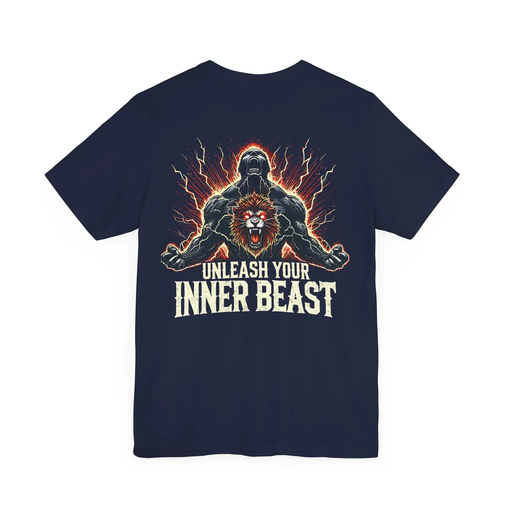 Unleash Your Inner Beast Inspirational Gym Shirt - Motivation for Your Workout - RISE SOVEREIGN
