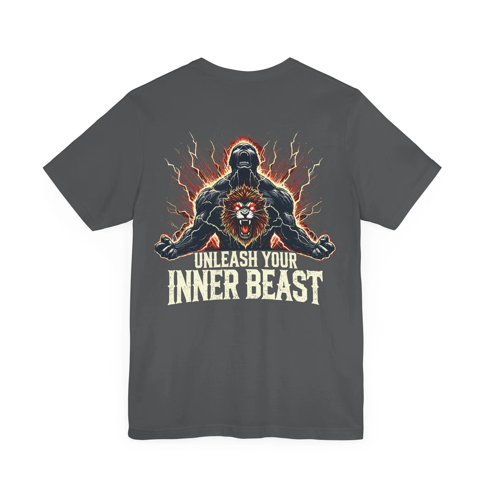 Unleash Your Inner Beast Inspirational Gym Shirt - Motivation for Your Workout - RISE SOVEREIGN