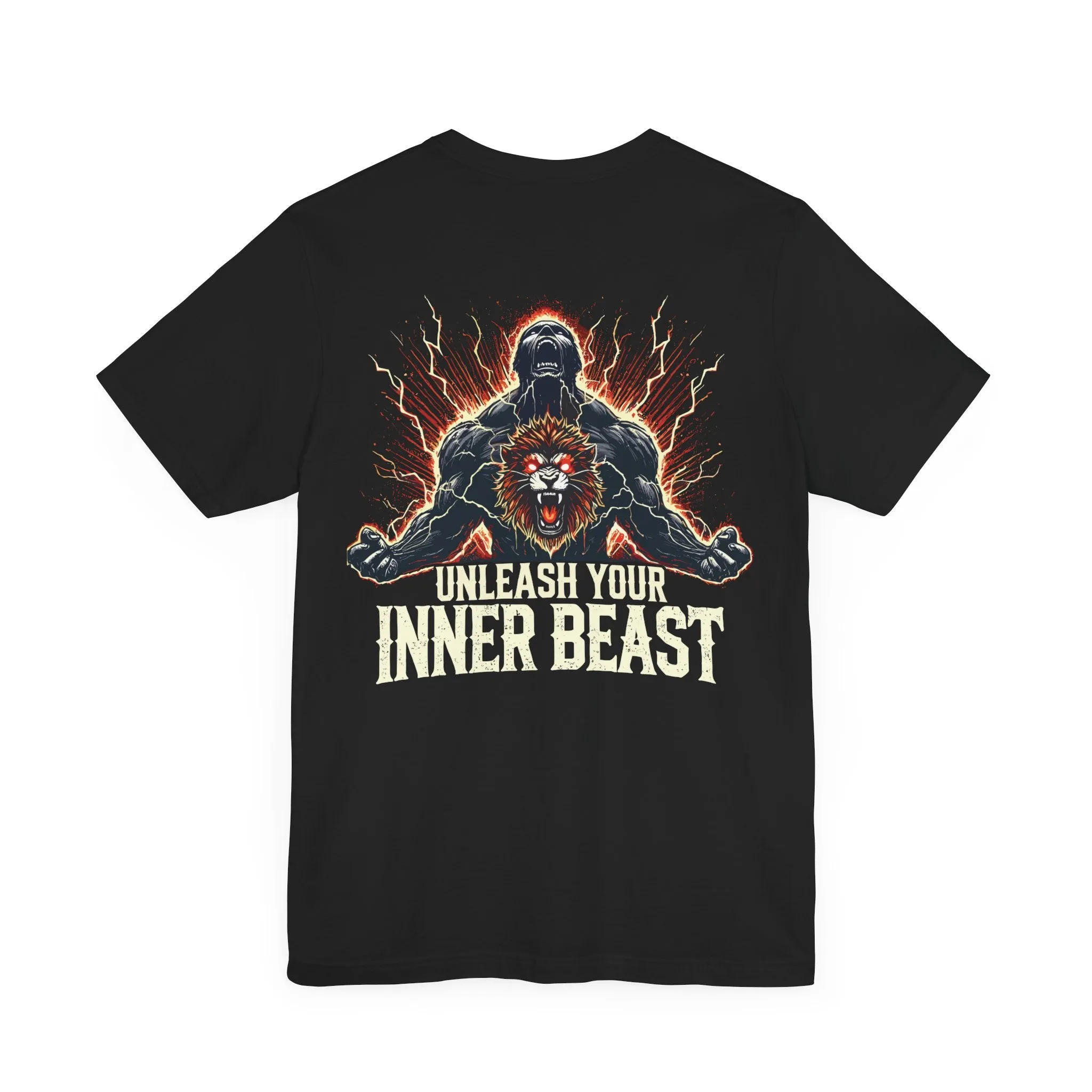 Unleash Your Inner Beast Inspirational Gym Shirt - Motivation for Your Workout - RISE SOVEREIGN