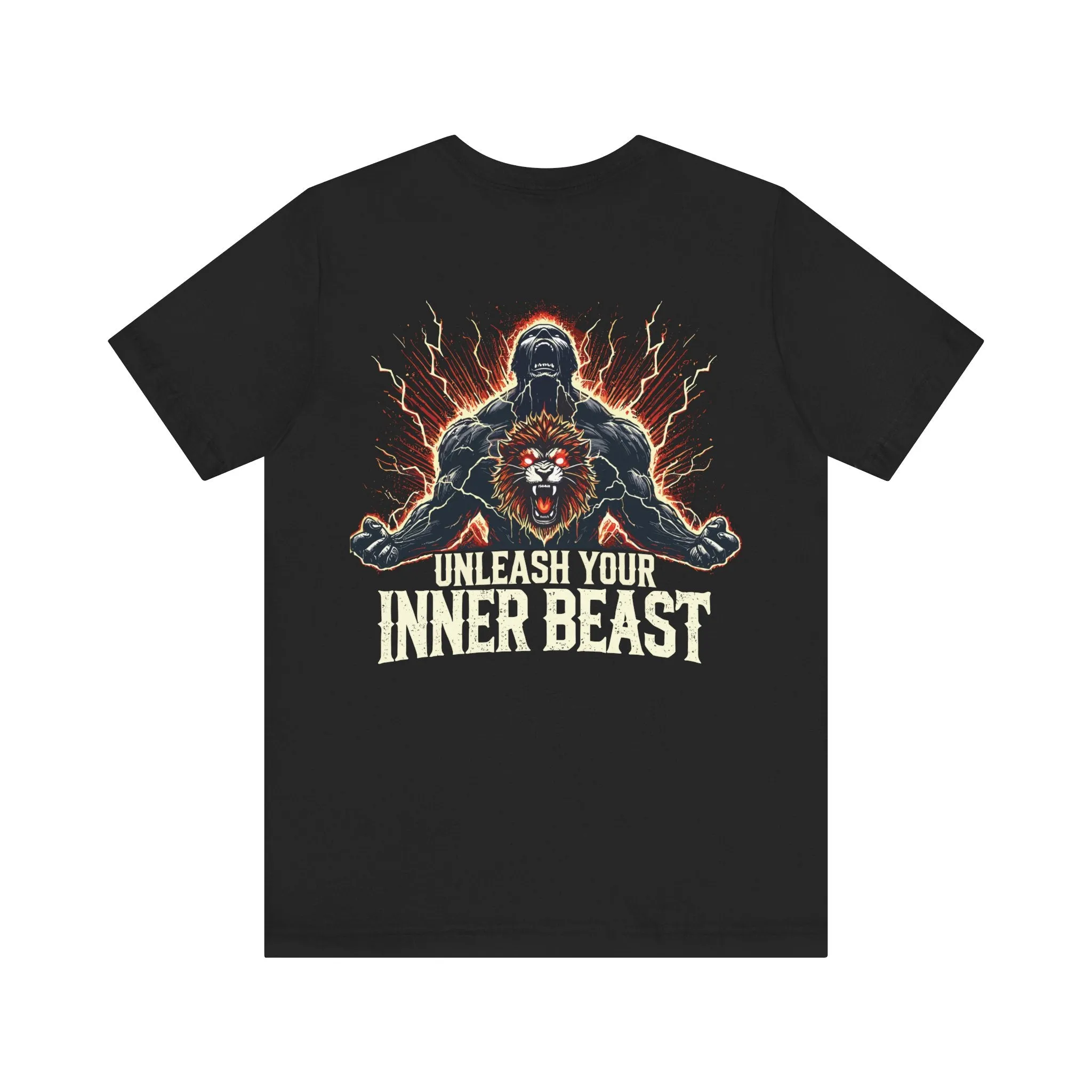 Unleash Your Inner Beast Inspirational Gym Shirt - Motivation for Your Workout - RISE SOVEREIGN