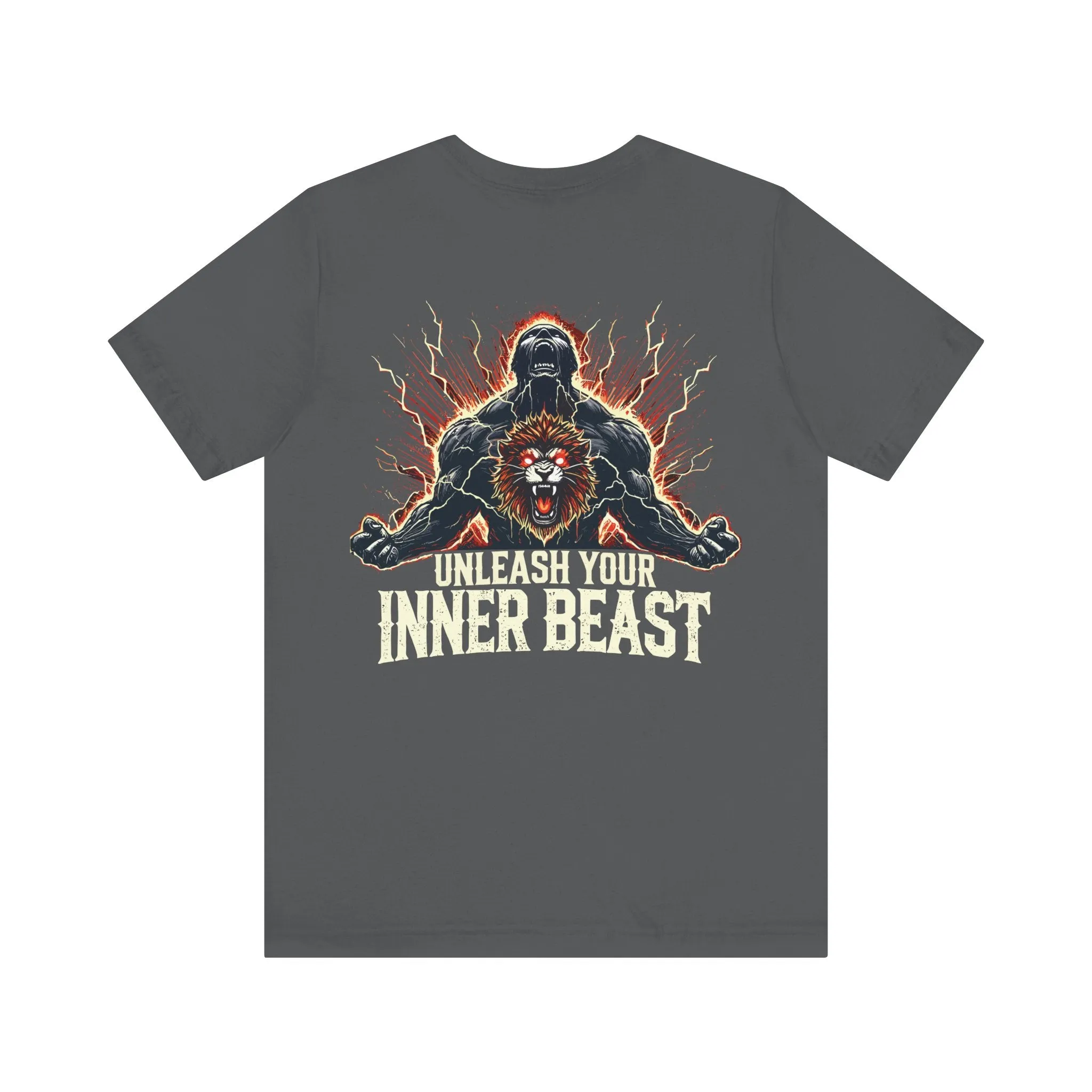 Unleash Your Inner Beast Inspirational Gym Shirt - Motivation for Your Workout - RISE SOVEREIGN