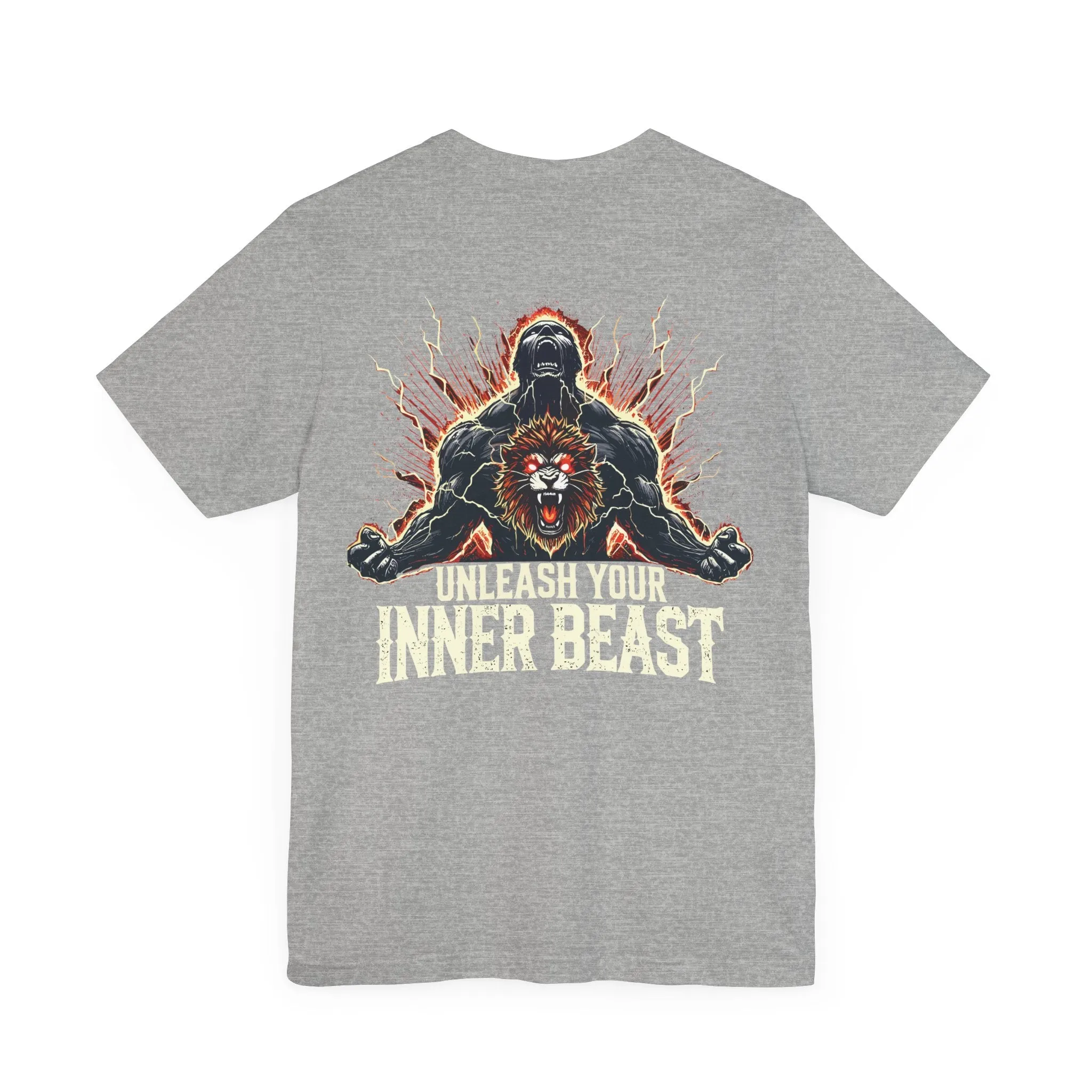 Unleash Your Inner Beast Inspirational Gym Shirt - Motivation for Your Workout - RISE SOVEREIGN