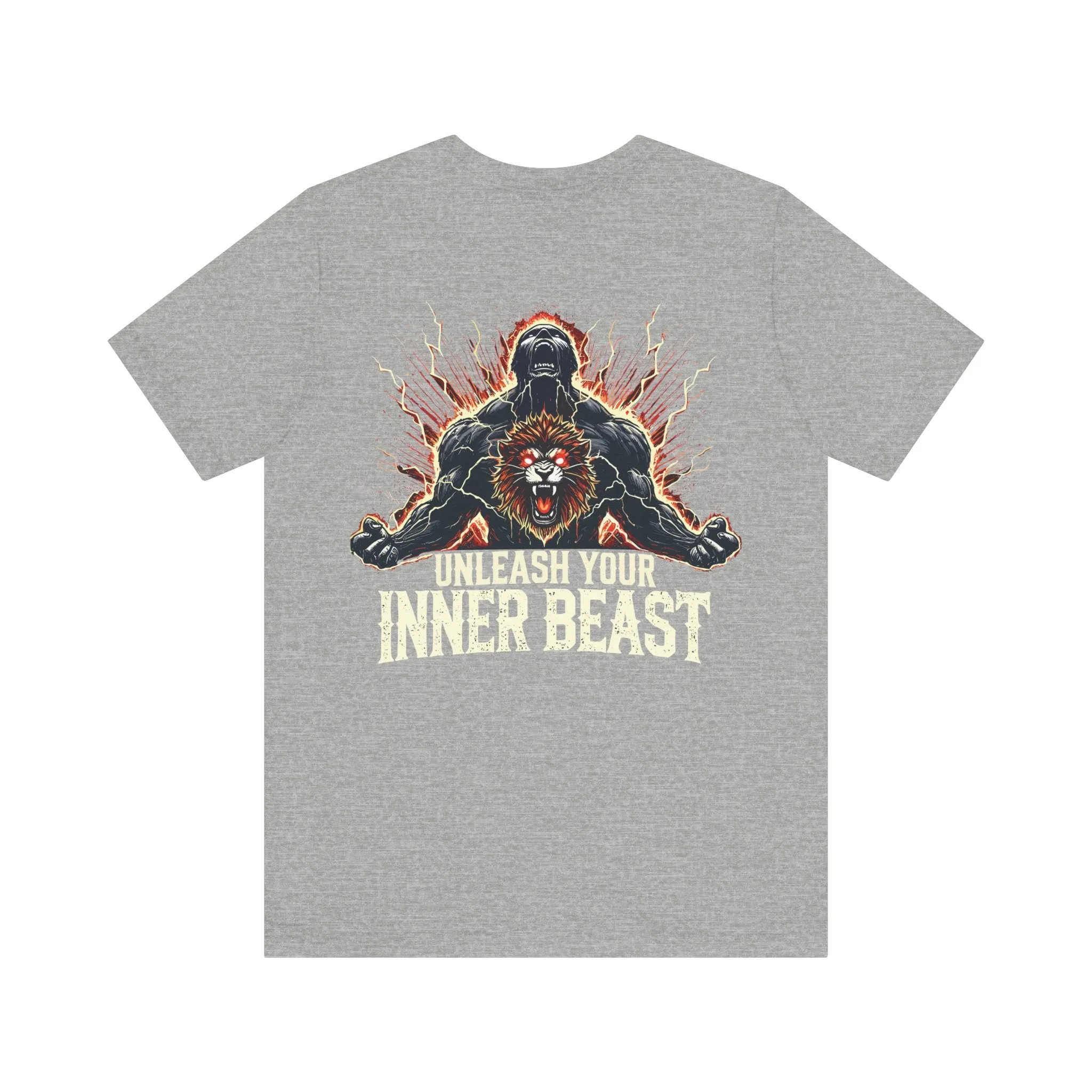 Unleash Your Inner Beast Inspirational Gym Shirt - Motivation for Your Workout - RISE SOVEREIGN