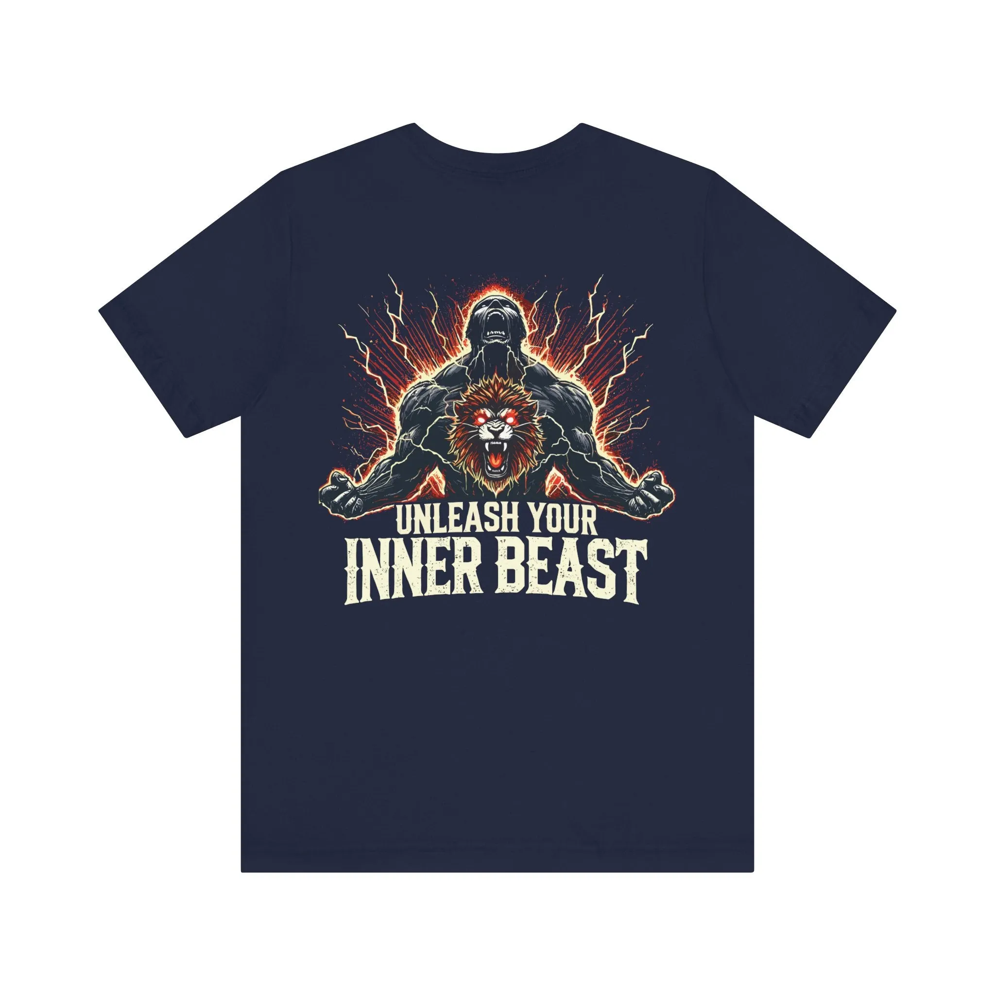 Unleash Your Inner Beast Inspirational Gym Shirt - Motivation for Your Workout - RISE SOVEREIGN