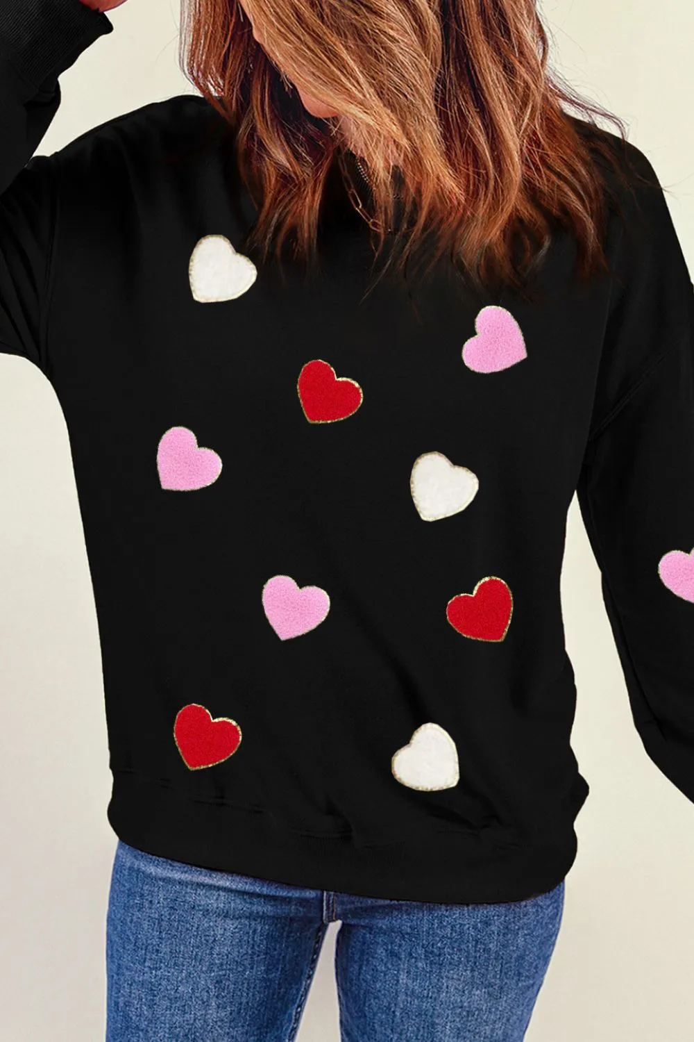 Valentine's Day Contrast Sweatshirt