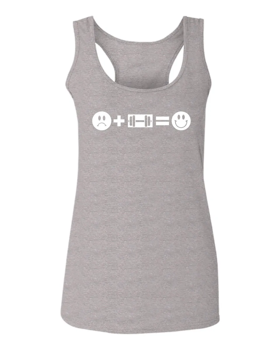VICES AND VIRTUESS crosfit Feeling Workout Make me Happy Gym Fitness  women's Tank Top sleeveless Racerback