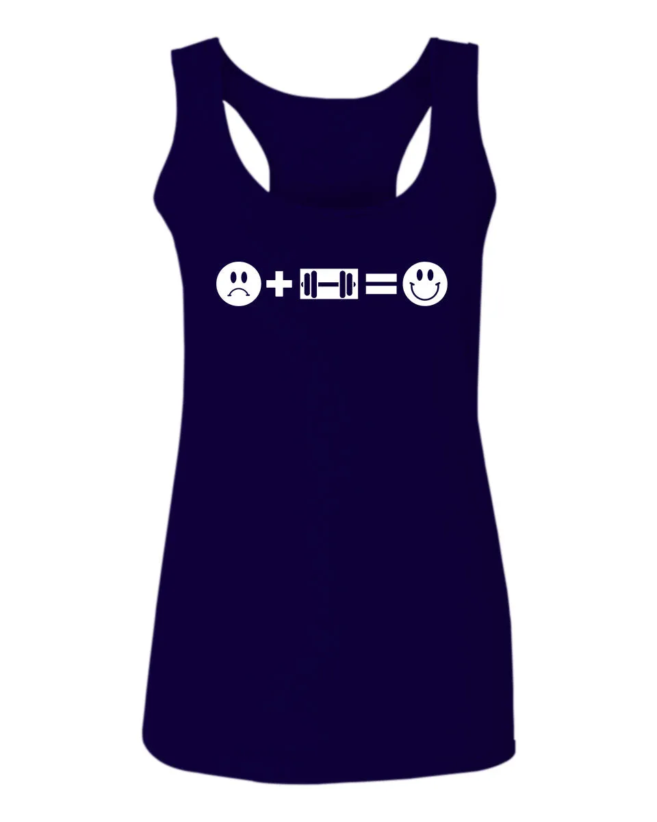 VICES AND VIRTUESS crosfit Feeling Workout Make me Happy Gym Fitness  women's Tank Top sleeveless Racerback