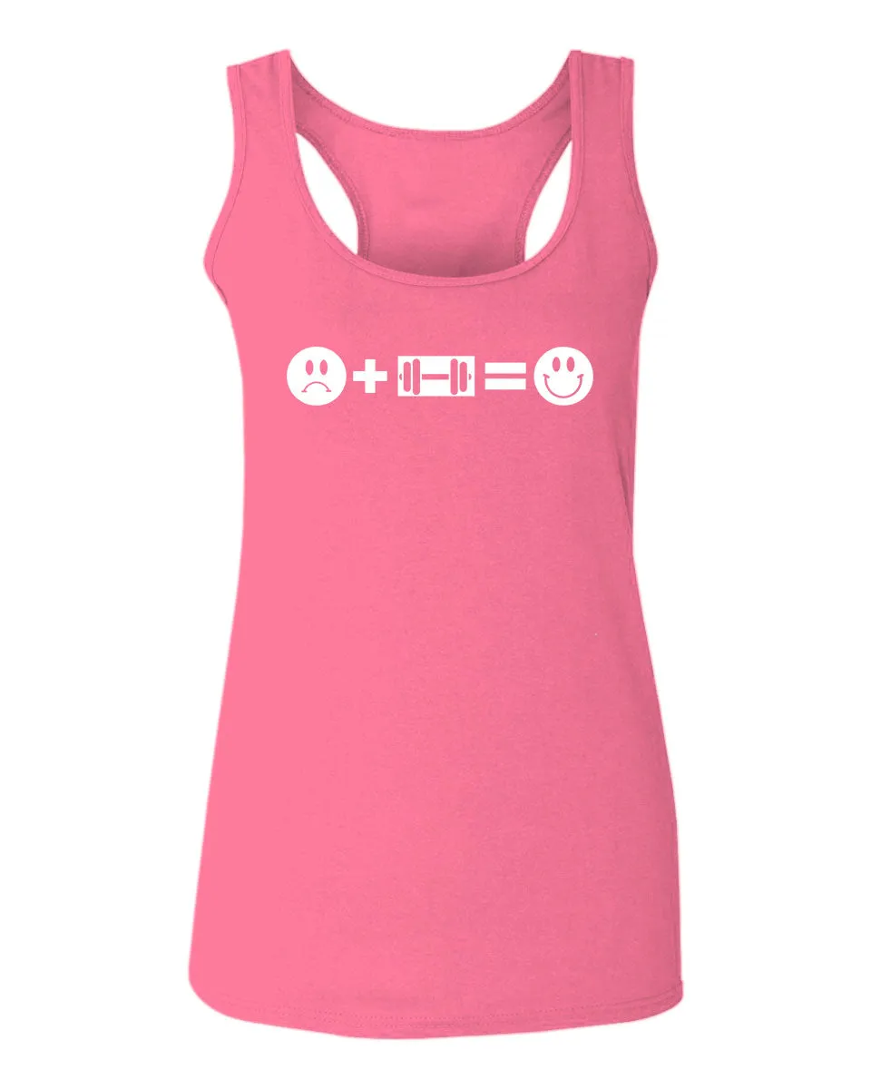 VICES AND VIRTUESS crosfit Feeling Workout Make me Happy Gym Fitness  women's Tank Top sleeveless Racerback