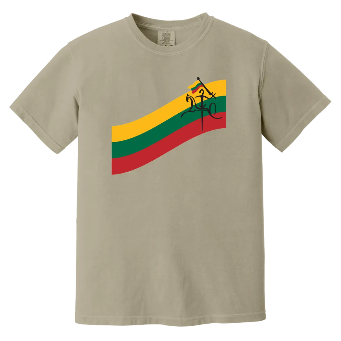 Vytis Swoosh - Men/Women Unisex Soft-Washed Comfort Cotton Short Sleeve T-Shirt