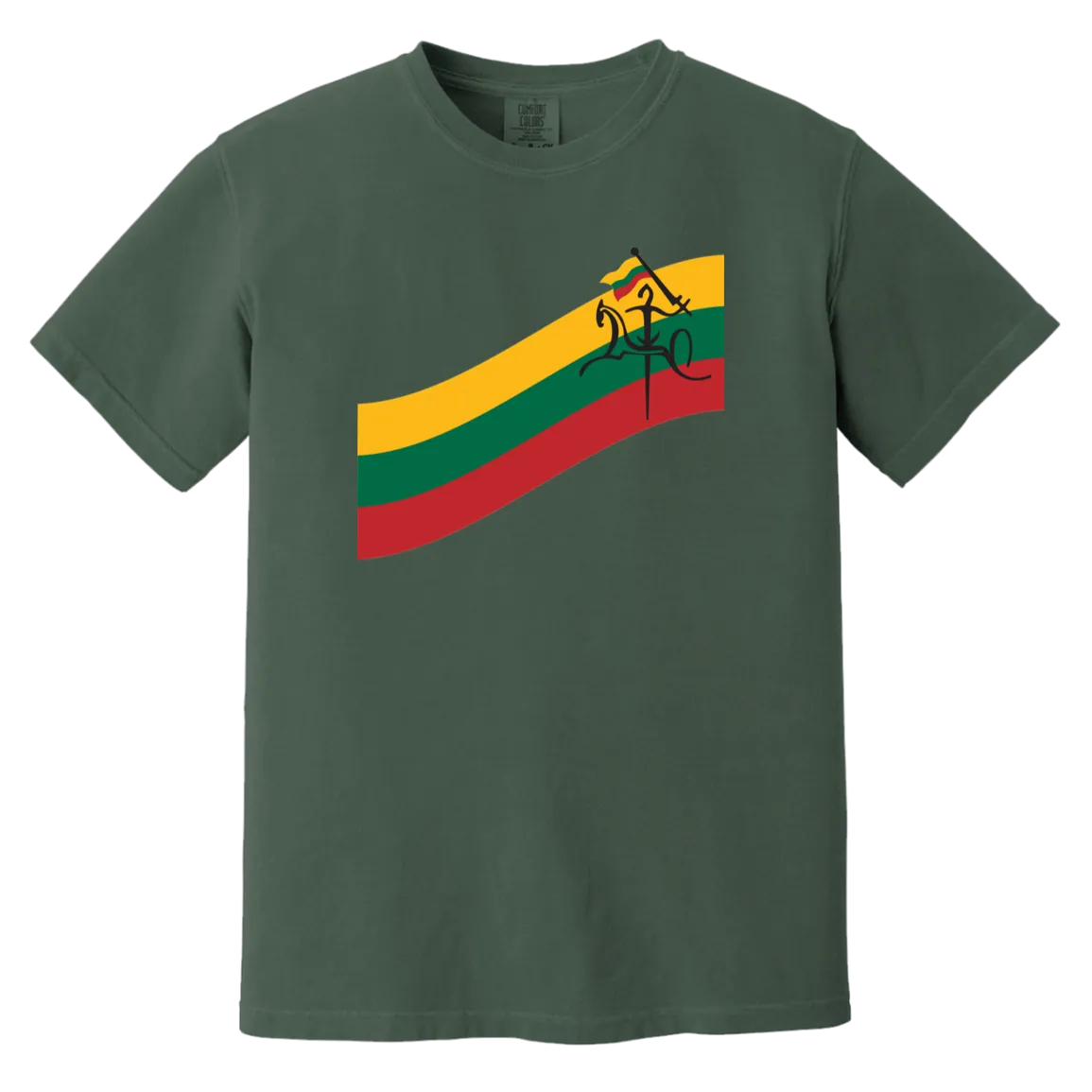 Vytis Swoosh - Men/Women Unisex Soft-Washed Comfort Cotton Short Sleeve T-Shirt