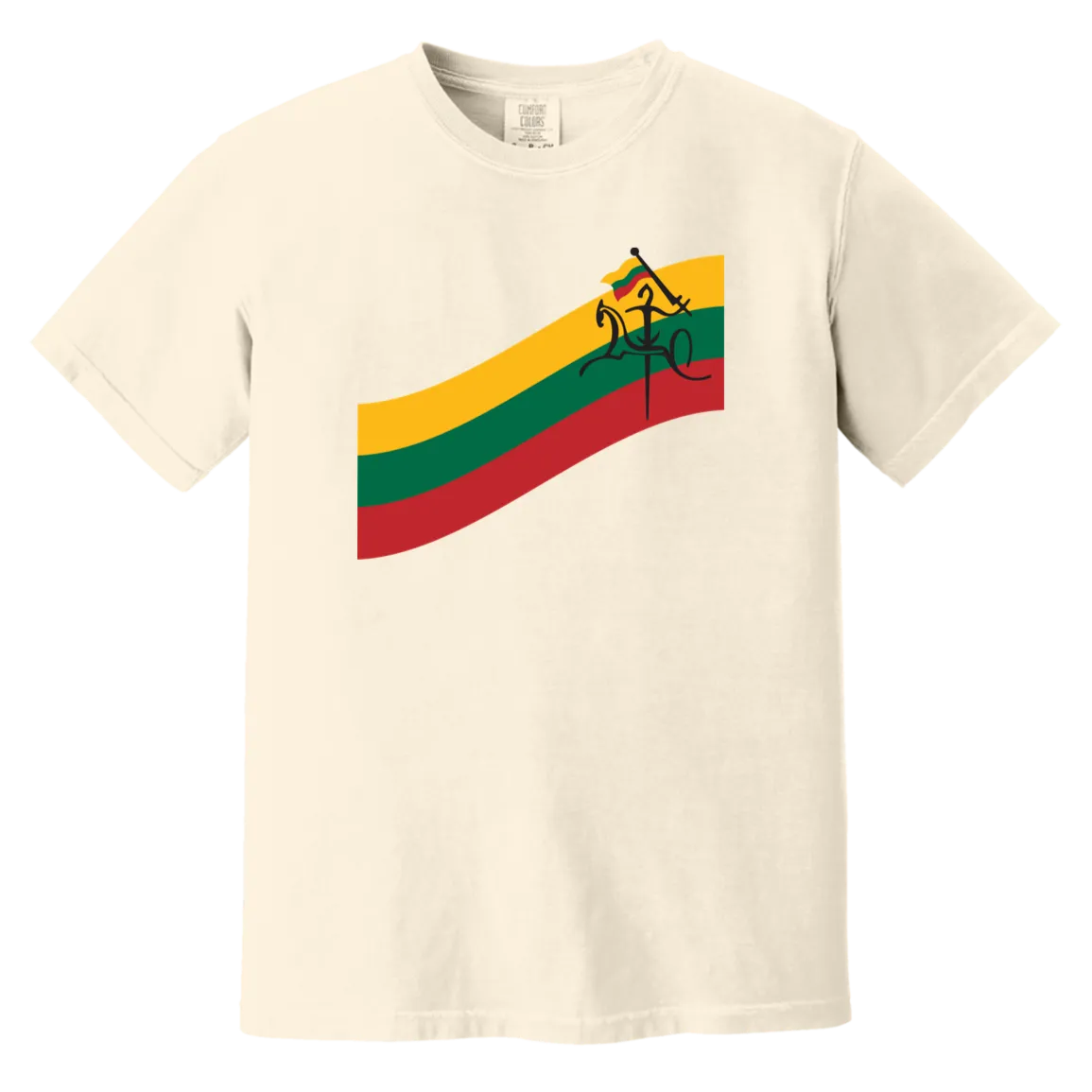 Vytis Swoosh - Men/Women Unisex Soft-Washed Comfort Cotton Short Sleeve T-Shirt