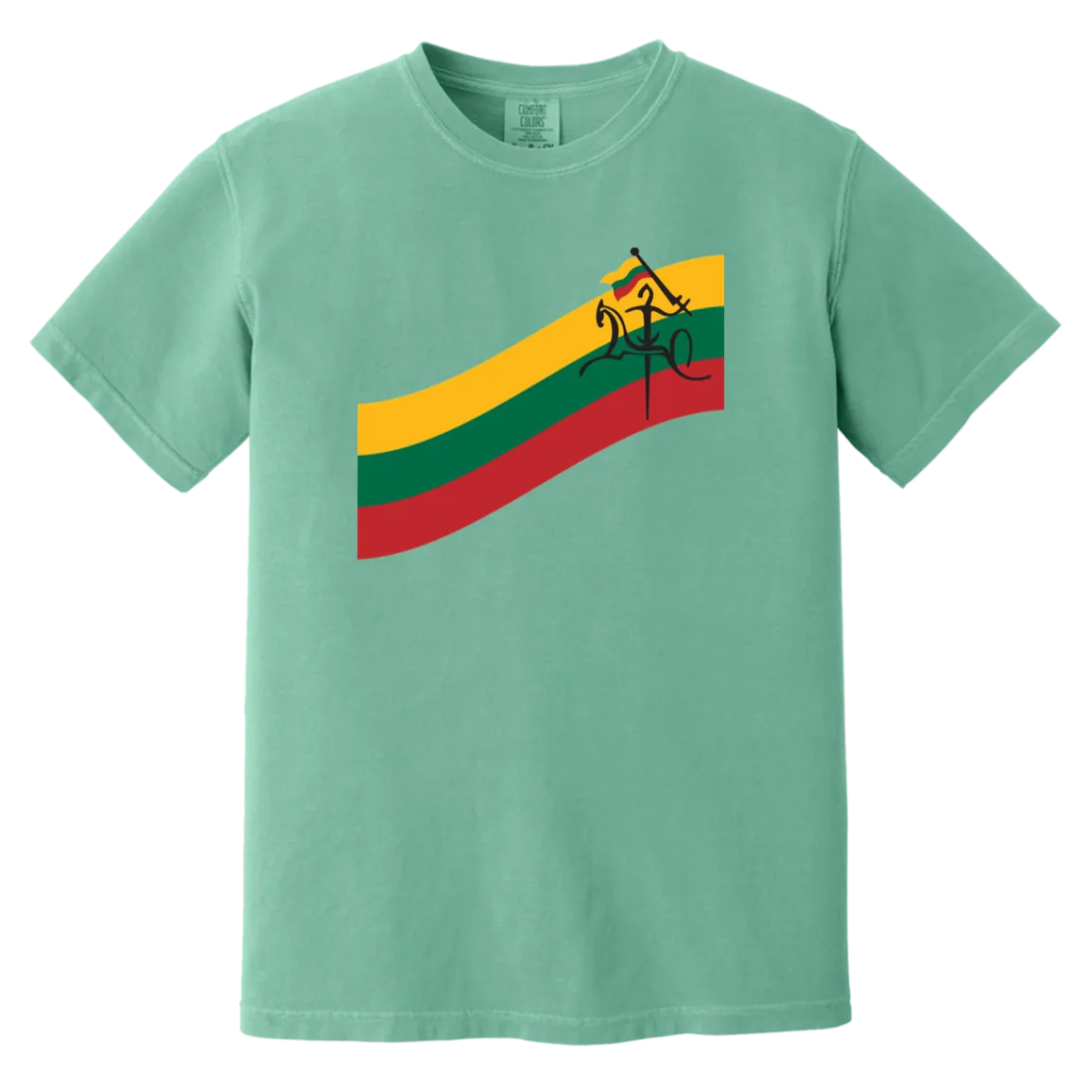 Vytis Swoosh - Men/Women Unisex Soft-Washed Comfort Cotton Short Sleeve T-Shirt