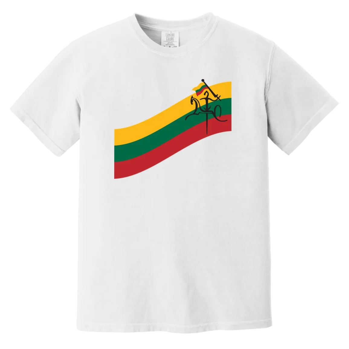 Vytis Swoosh - Men/Women Unisex Soft-Washed Comfort Cotton Short Sleeve T-Shirt