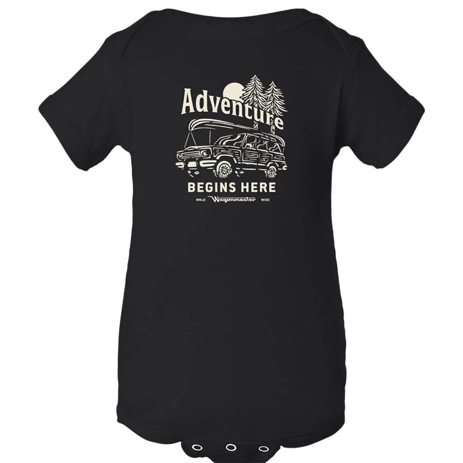 Wagoneer Infant Adventure Begins Onesie